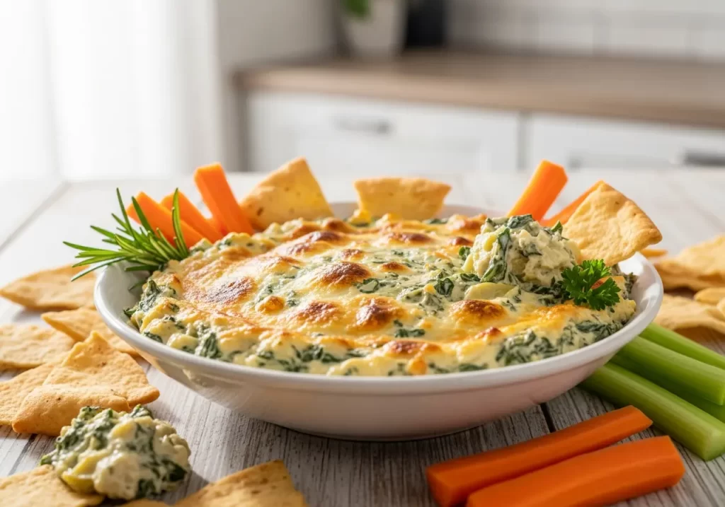 Creamy Warm Spinach & Artichoke Dip