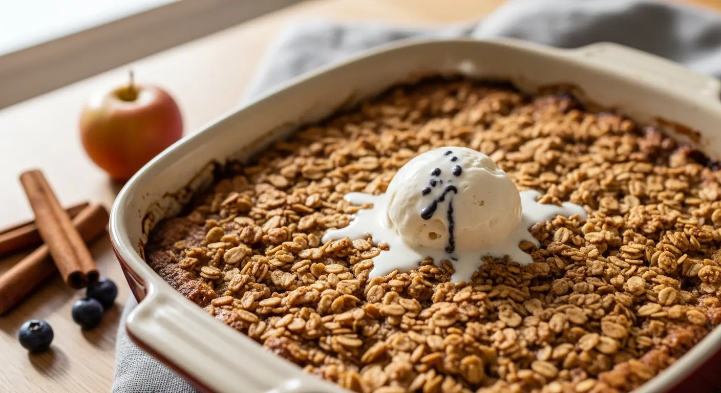 Crisp & Cozy: Mastering the Ultimate Oat-Topped Apple Crisp
