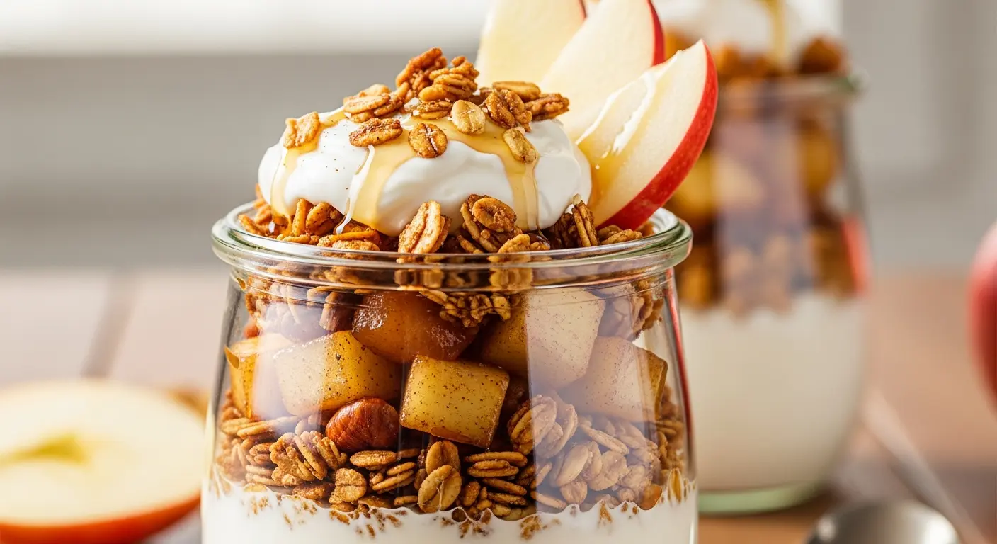 Crunch into Fall: Apple Crisp Granola Parfait Recipe Reveal