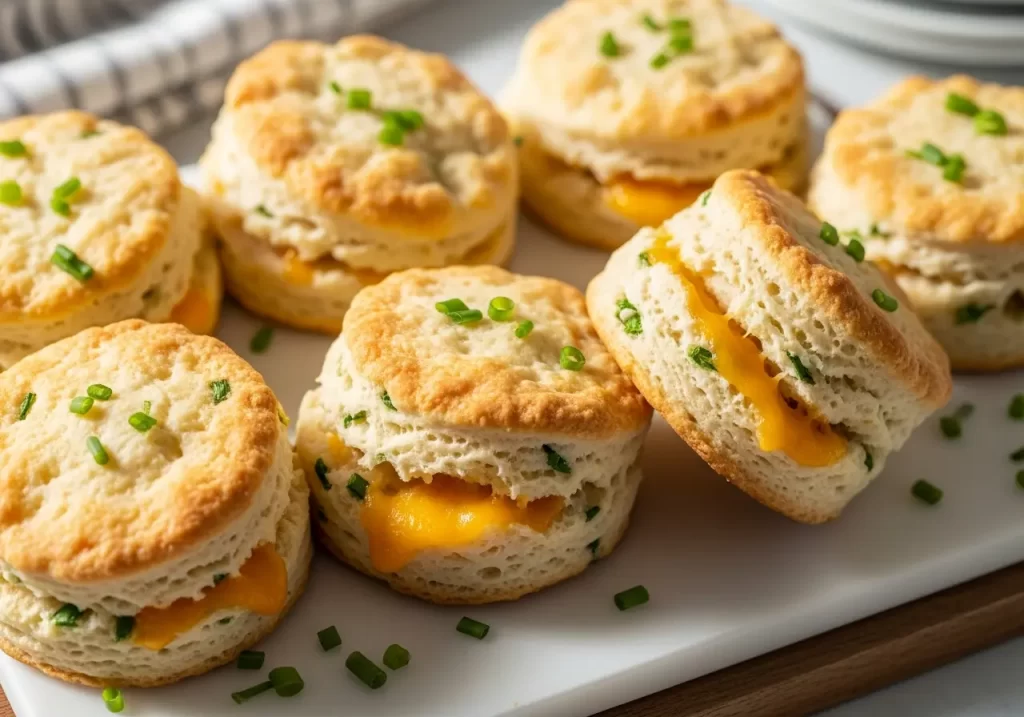 Fluffy Cheddar & Chive Biscuits
