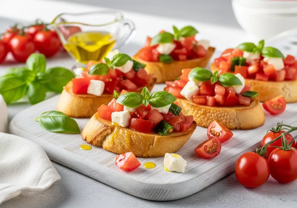 Fresh Tomato and Basil Bruschetta Bliss