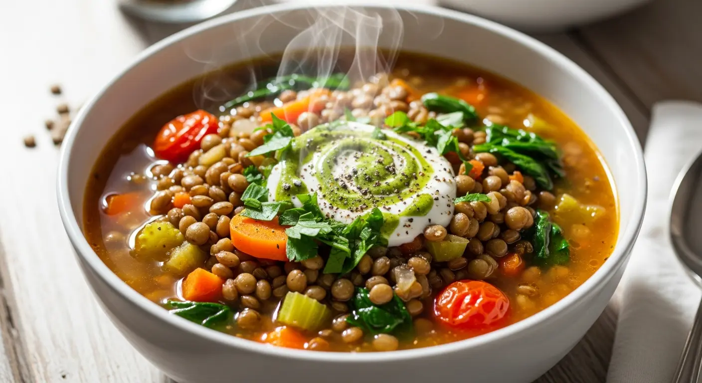 Hearty Lentil & Veggie Soup: Nourishing Vegan Comfort