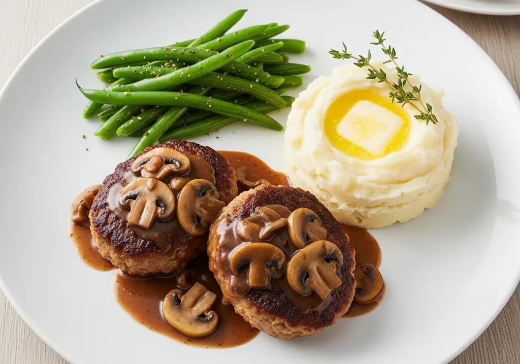 Hearty Salisbury Steak with Savory Mushroom Gravy