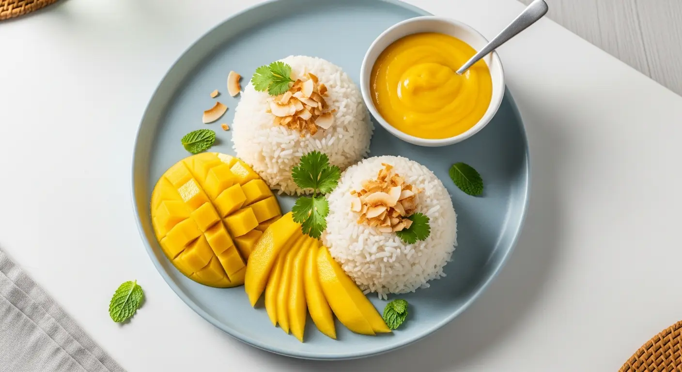 How to Make Coconut Rice with Mango Bliss - Tropical Delight