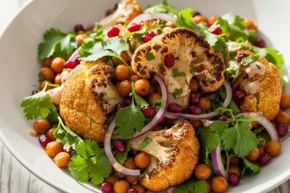 Roasted Cauliflower & Chickpea Salad: A Flavorful Twist