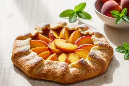 Rustic Peach Galette: A Simple Slice of Summer Bliss