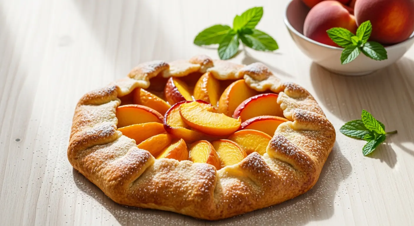 Rustic Peach Galette: A Simple Slice of Summer Bliss