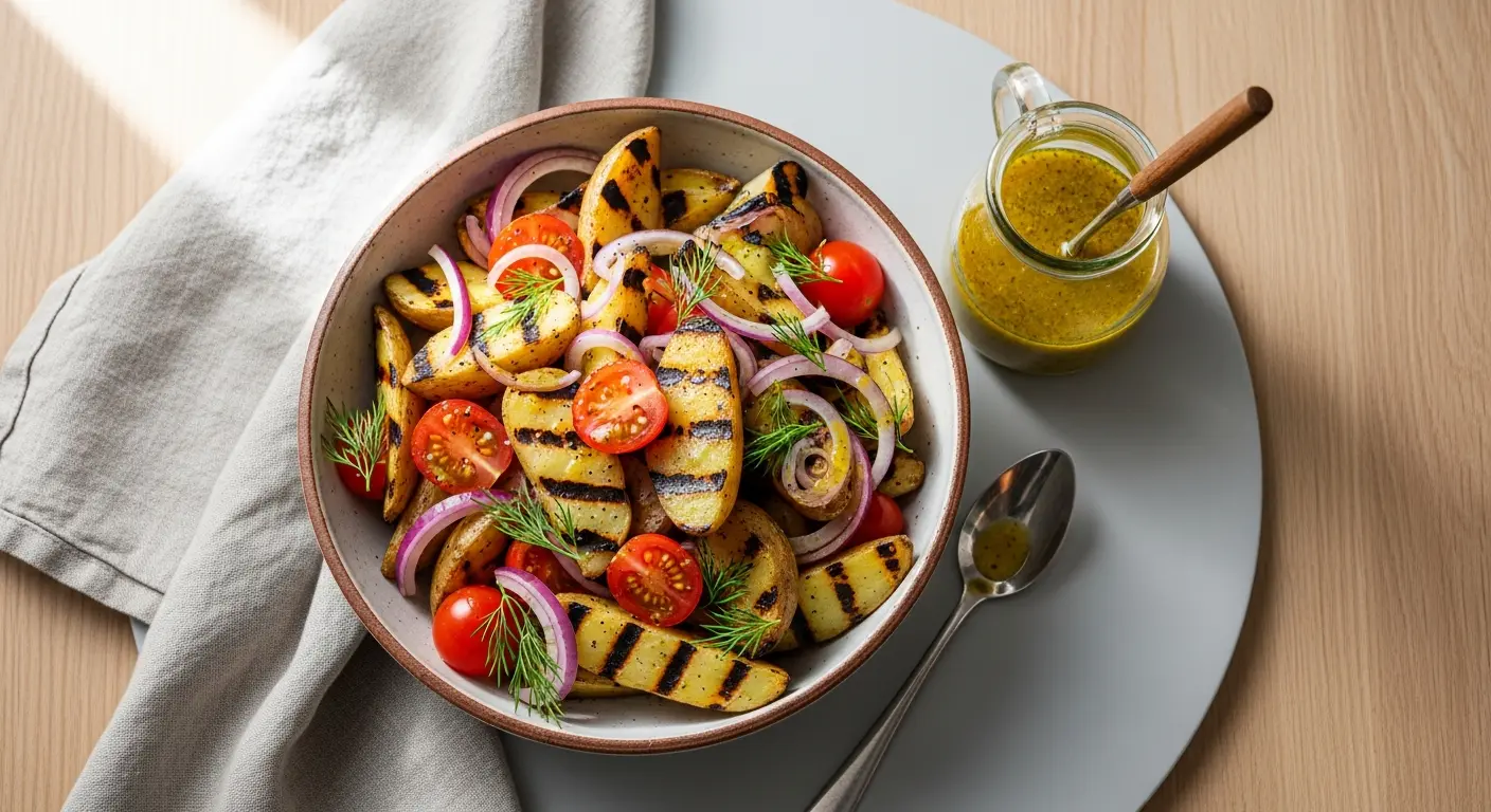 Savor Summer: Grilled Potato Salad with Zesty Dijon Vinaigrette