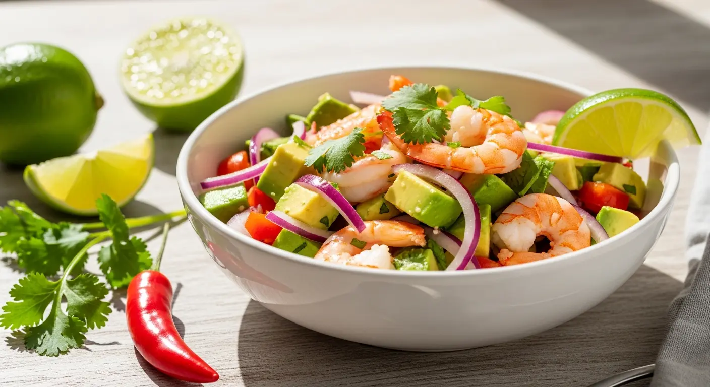 Zesty Shrimp and Avocado Ceviche: A Fresh Coastal Delight