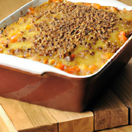 Hearty Lentil​ Shepherd's⁣ Pie​ with a ​Cheesy Paprika⁣ Crust