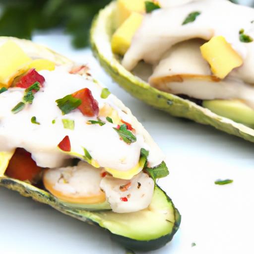 Delicious Mini Chicken Salad Stuffed Avocados: A Healthy Bite