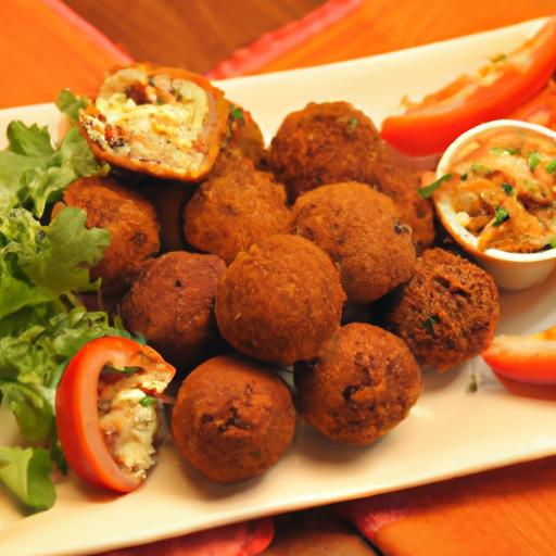 Crispy Potato Balls Stuffed with Savory Seasoned Beef Delight