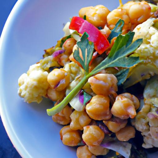 Roasted Cauliflower & Chickpea Salad: A Flavorful Twist