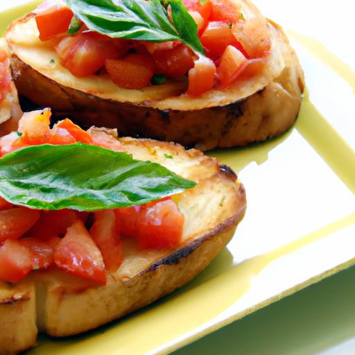 Bright Bites: Fresh Tomato and Basil Bruschetta Bliss