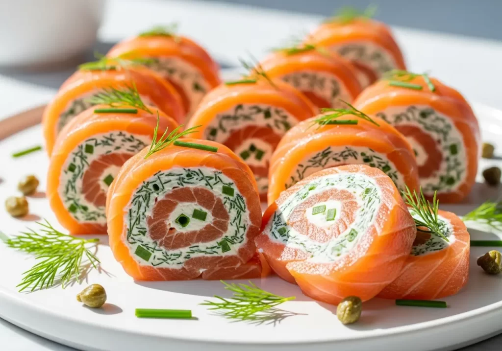Delicious Salmon Pinwheels with Cream Cheese
