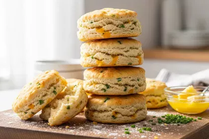 Fluffy Cheddar & Chive Biscuits : A Savory Delight Recipe