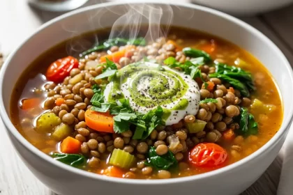 Hearty Lentil & Veggie Soup: Nourishing Vegan Comfort