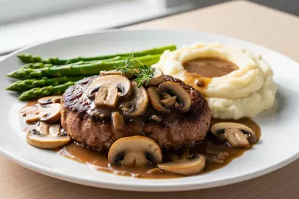 Hearty Salisbury Steak with Savory Mushroom Gravy