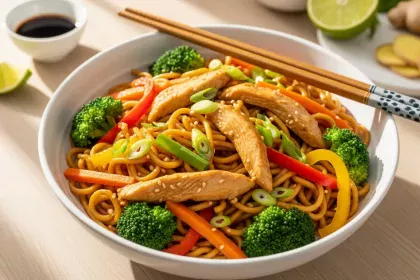 Quick & Easy Chicken Lo Mein: Flavorful Weeknight Feast