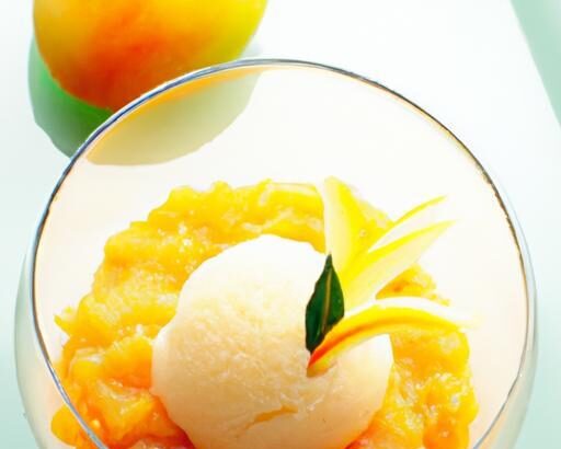 Refreshing Mango Sorbet: A Cool Twist on Tropical Delight