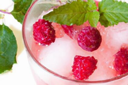 Refreshing Twist: Classic Lemonade with Fresh Raspberries