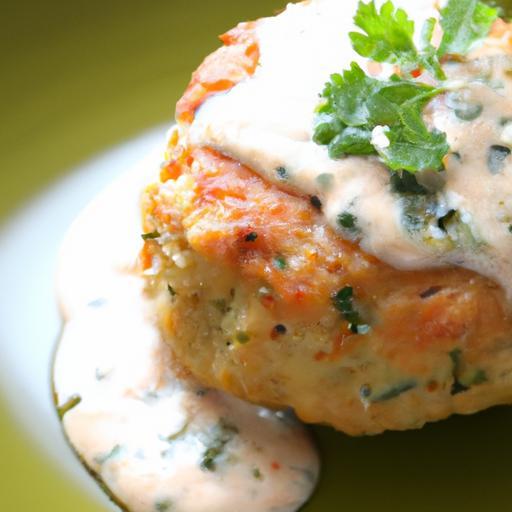 Savory Salmon Patties Paired Perfectly with Fresh Dill Sauce