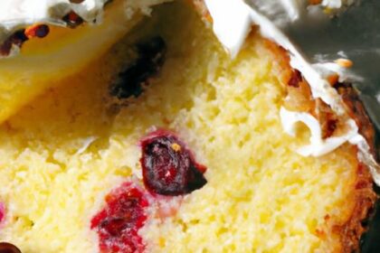 Zesty Cranberry Orange Cake with Luscious Cream Cheese Frosting