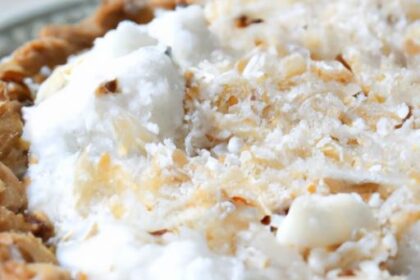Decadent Coconut Cream Pie with Toasted Coconut Topping