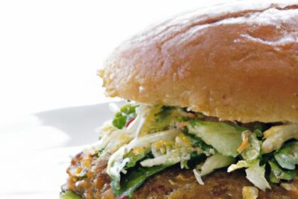 Lean Turkey Burger Patties Paired with Crisp Coleslaw Delight
