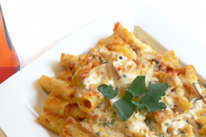 Savory Baked Ziti with Creamy Ricotta and Robust Tomato Sauce