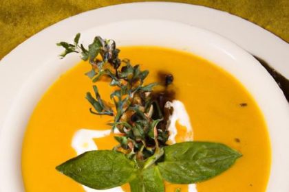 Velvety Roasted Butternut Squash Soup Infused with Sage