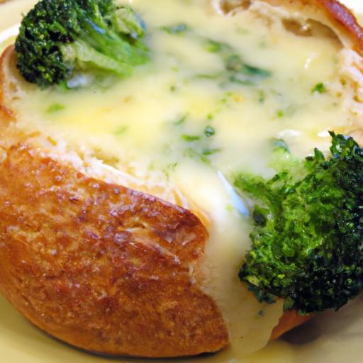 Savor the Cozy Delight of Broccoli Cheddar Soup in Bread Bowls