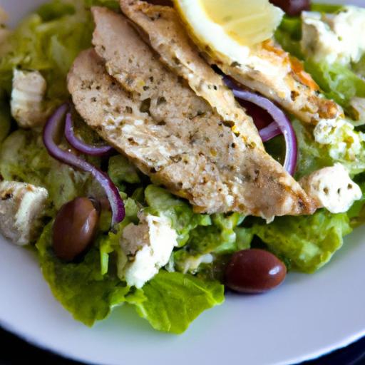 Mediterranean Delight: Greek Salad with Grilled Chicken Flair