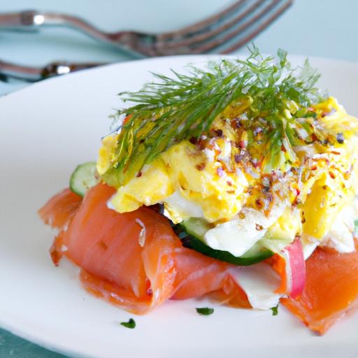 Elevate ‌Breakfast: Smoked Salmon & dill Scrambled ⁤Eggs Delight