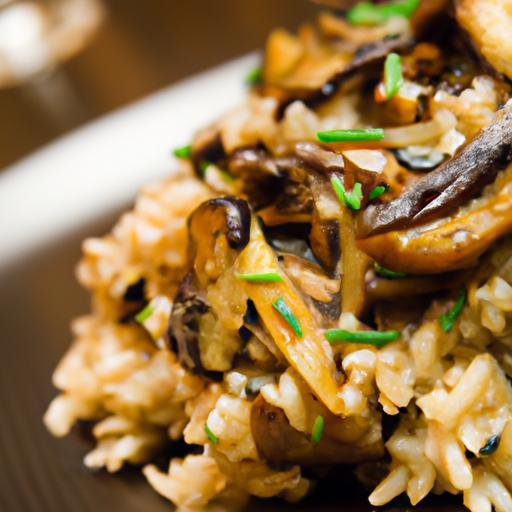 Wild Rice Meets Sautéed Mushrooms: A Flavorful Harmony