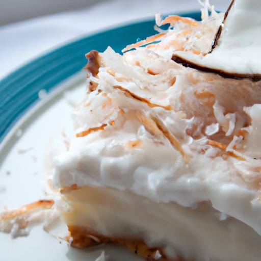 Decadent Coconut Cream pie with Toasted Coconut Topping