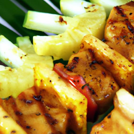 Tropical Twist: Hawaiian Chicken Kabobs with Sweet Pineapple