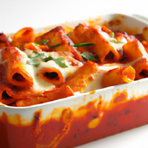 Savory Baked Ziti with Creamy Ricotta and Robust Tomato Sauce