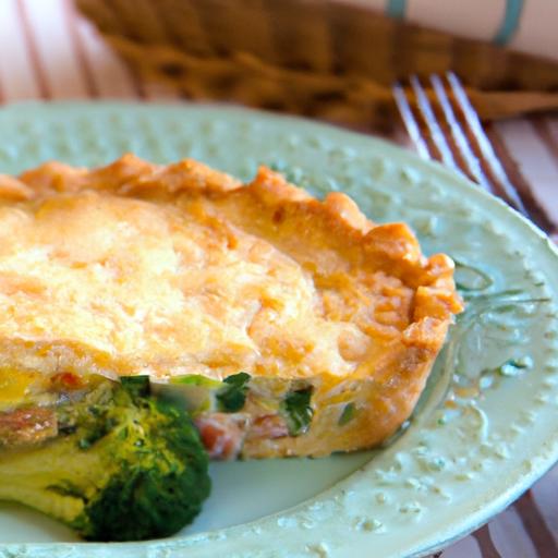 A Savory Delight: Broccoli and Cheddar Quiche Recipe