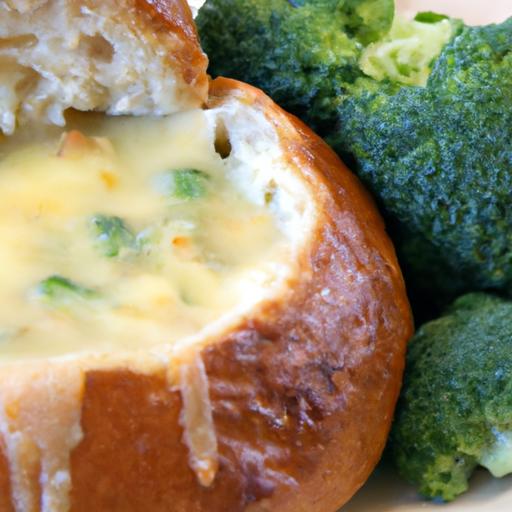 Savor the Cozy Delight of Broccoli Cheddar Soup in Bread Bowls