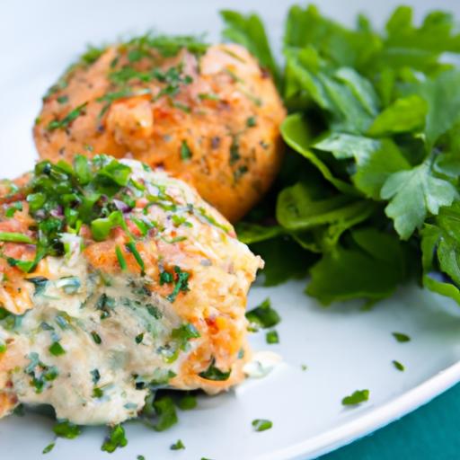 Savory Salmon Patties Paired⁢ Perfectly with Fresh Dill Sauce