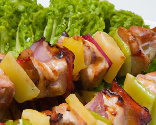 Tropical Twist: Hawaiian Chicken Kabobs with Sweet Pineapple