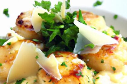 Zesty Lemon Butter Scallops Crown Creamy Parmesan Risotto