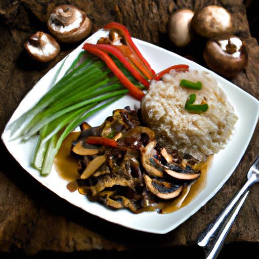 Wild Rice Meets Sautéed Mushrooms: A Flavorful Harmony