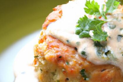 Savory Salmon Patties Paired Perfectly with Fresh Dill Sauce