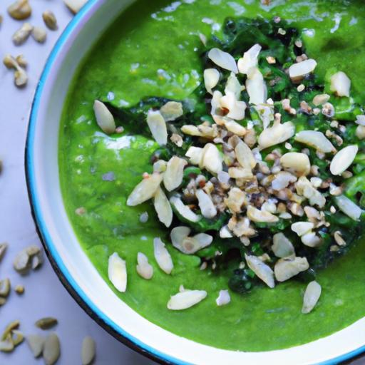 Energize Your Day: Nutritious Spinach Green Smoothie Bowl