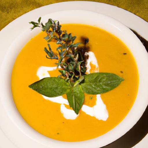 Velvety Roasted Butternut Squash Soup Infused with Sage