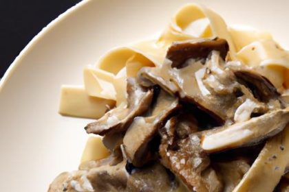Rich & Creamy Beef Stroganoff Served Over Tender Egg Noodles