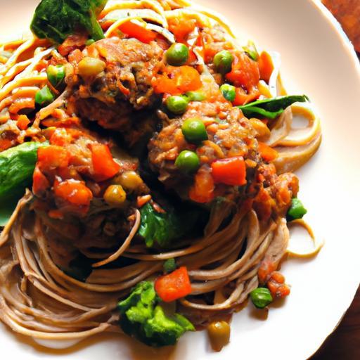 Hearty Vegan Spaghetti with Protein-Packed Lentil Meatballs