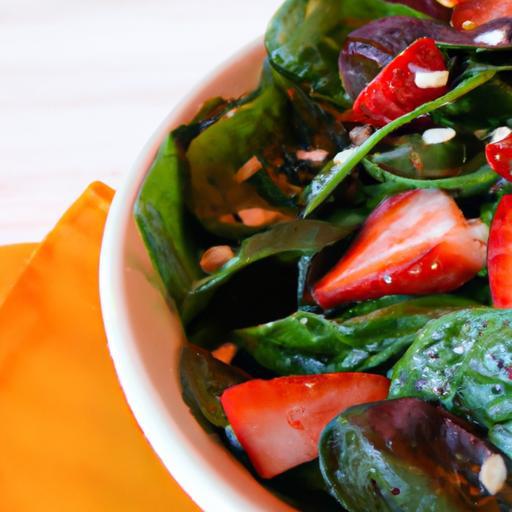 Fresh & Fruity: Strawberry Spinach Salad with Poppy Seed Dressing